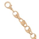 9ct Yellow Gold Patterned Tulip Bracelet 8"