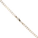 9ct Yellow Gold Square Curb Chain 20"