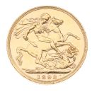 1893 Victoria Old Head UK Full Sovereign Coin