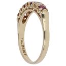 18ct Yellow Gold 0.15ct Diamond and Ruby Eternity Ring
