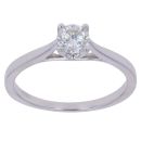 18ct White Gold 0.50ct Brilliant Cut Diamond Solitaire Ring