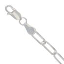Silver Paperclip Bracelet 7"