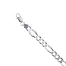 Silver Figaro Bracelet 8.5"