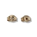 9ct Yellow Gold Cubic Zirconia Straight Bar Stud Earrings