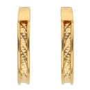 22ct Yellow Gold Diamond Cut Hoop Earrings