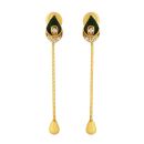 22ct Yellow Gold Cubic Zirconia Stud dropper