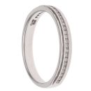 18ct White Gold 0.10ct Brilliant Cut Diamond Half Eternity Ring