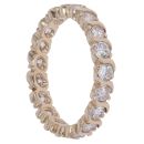 14ct Yellow Gold Cubic Zirconia Full Eternity Ring