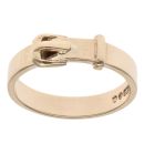 9ct Yellow Gold Buckle Ring