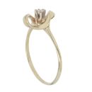 14ct Yellow Gold 0.10ct Brilliant Cut Diamond Solitaire Ring