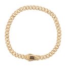 14ct Yellow Gold Monaco Classic Flex Lock Curb Bracelet 7"