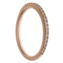 Vera Wang 18ct Rose Gold 0.23ct Brilliant Cut Diamond Half Eternity Ring