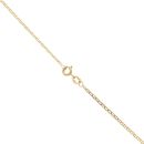 14ct Yellow Gold 0.10ct Brilliant Cut Diamond Solitaire Pendant and Chain 20"