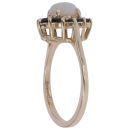 9ct Yellow Gold Sapphire and Opal Cluster Ring