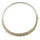 9ct Yellow Gold 0.10ct Diamond and Sapphire Bangle