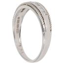 9ct White Gold 0.15ct Diamond Half Eternity Ring