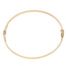 9ct Yellow Gold Plain Hinged Bangle