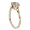 9ct Yellow Gold 0.25ct Brilliant Cut Diamond Cluster Ring