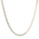 9ct Yellow Gold Double Curb Chain 18"