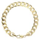 9ct Yellow Gold Curb Bracelet 8"