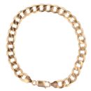 9ct Yellow Gold Curb Bracelet 8"