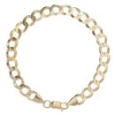 9ct Yellow Gold Curb Bracelet 8"