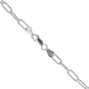 Silver Paperclip Chain 16"