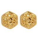 22ct Yellow Gold Filigree Stud Earrings