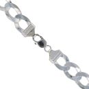 Silver Flat Curb Chain 26"