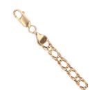 9ct Yellow Gold Double Curb Bracelet 7.5"