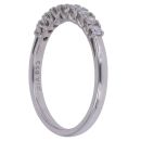 18ct White Gold 0.33ct Brilliant Cut Diamond Half Eternity Ring