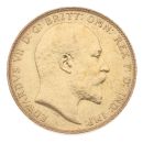 1909 Edward VII Large Head UK Full Sovereign Coin