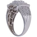 18ct White Gold 1.50ct Brilliant Cut Diamond Cluster Ring