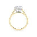 18ct Yellow Gold 3.00ct Oval Lab Grown Diamond Solitaire Ring G VS