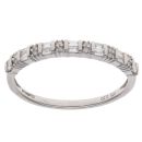 9ct White Gold 0.20ct Mixed Cut Diamond Fancy Ring