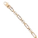 9ct Yellow And White Gold Fancy Bracelet 8"