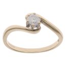 9ct Yellow Gold 0.20ct Brilliant Cut Diamond Solitaire Ring