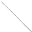 14ct White Gold 5.50ct Diamond Tennis Bracelet 7"