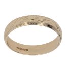 9ct Yellow Gold Patterned 3mm Wedding Band