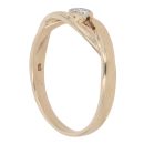 9ct Yellow Gold 0.15ct Brilliant Cut Diamond Solitiare Ring