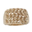 9ct Yellow Gold Five Row Keeper Ring