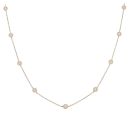 9ct Yellow Gold 1.00ct Brilliant Cut Lab Grown Diamond Rubover Chain 18"