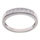 9ct White Gold Cubic Zirconia Half Eternity Ring