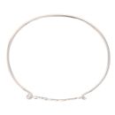 Silver Personalised Script Nameplate Bangle