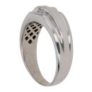 9ct White Gold 0.25ct Diamond Signet Ring