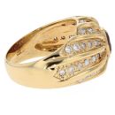 18ct Yellow Gold 1.00ct Diamond And Ruby Ring