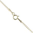 14ct Yellow Gold Children's Cubic Zirconia Cross Heart Pendant and Chain 16"