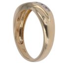 18ct Yellow Gold 0.25ct Brilliant Cut Diamond Crossover Ring