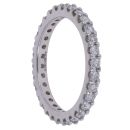 18ct White Gold 1.00ct Brilliant Cut Lab Grown Full Eternity Ring