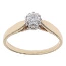 9ct Yellow Gold 0.25ct Brilliant Cut Diamond Solitaire Ring